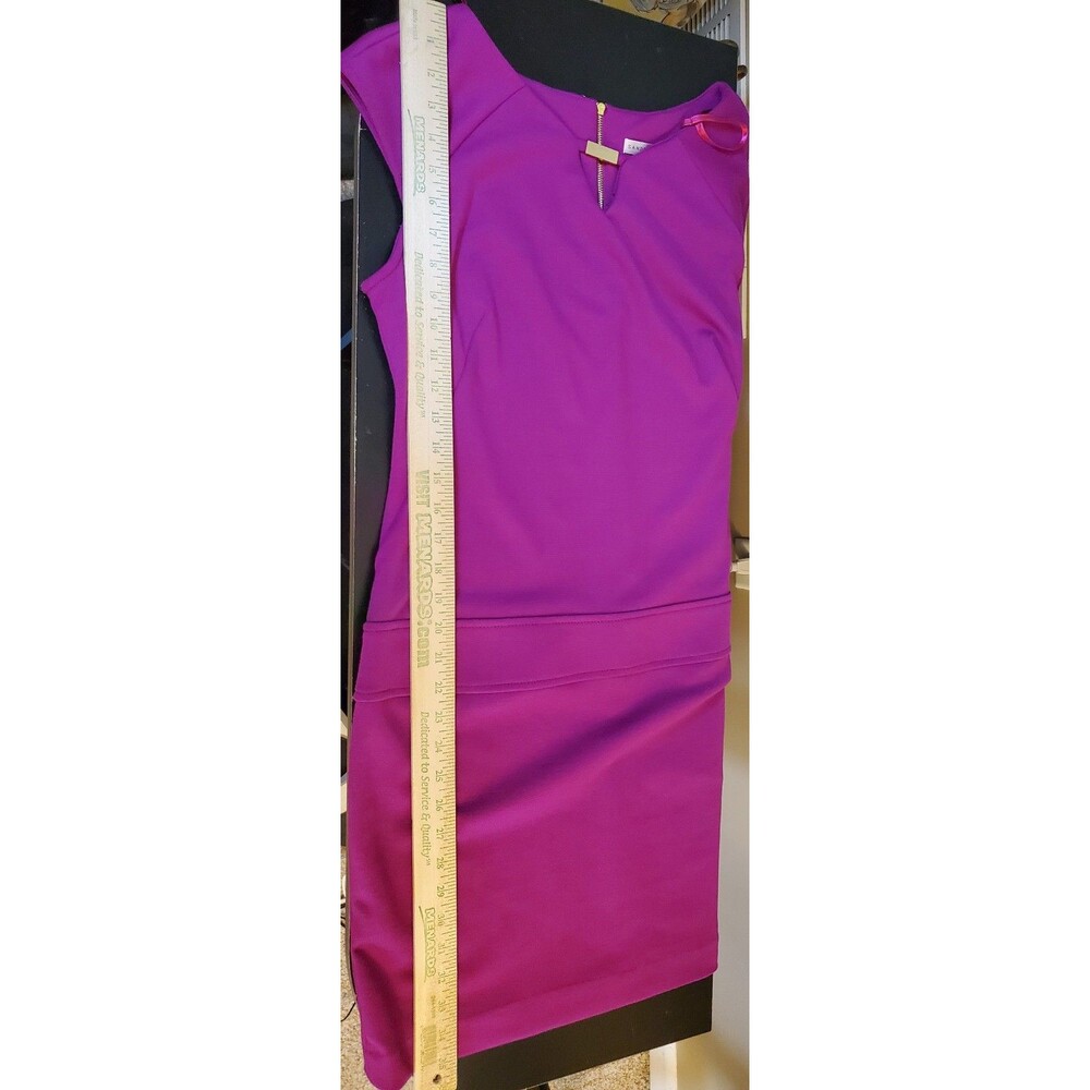Sandra Darren Women’s Sheath Dress Size 10 Purple Sleeveless Washable NWT - Picture 9 of 9